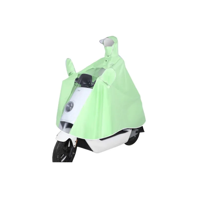 TAIKONG Oxford Thickened Oversized Scooter Rain Poncho Strap With Face Mask Detachable-16