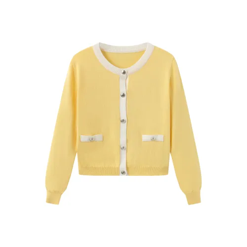 Fish Rabbits Knitwear Women's Light Yellow