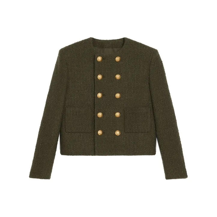 CELINE Jacket Women's Dark Khaki-0