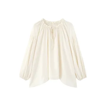 ZHOUMIAO Shirts Women's Apricot+Camisole
