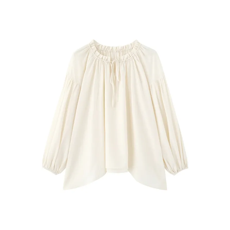 ZHOUMIAO Shirts Women's Apricot+Camisole-0