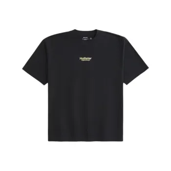 Hollister T Shirts Men Black