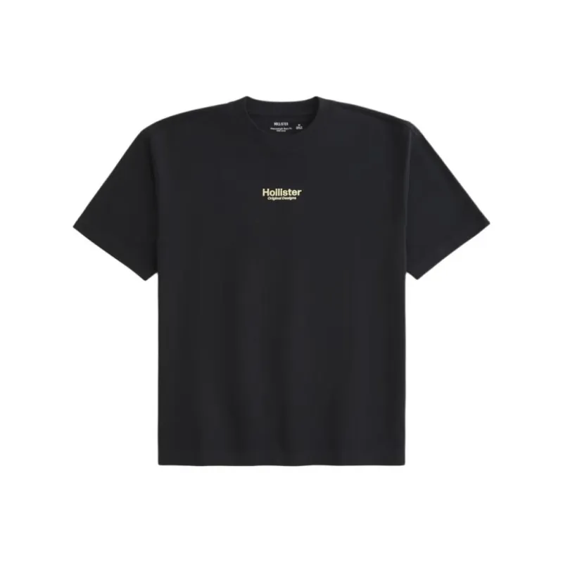 Hollister T Shirts Men Black-0