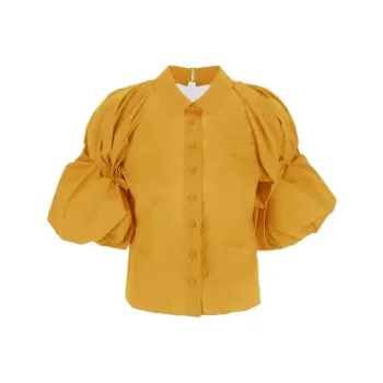 Jacquemus La Chemise Maraca Puffed Sleeve Shirt