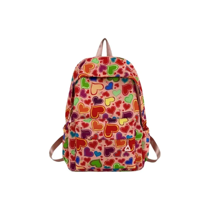 URBAN FOREST Nylon Backpack Unisex Heart Shaped/Strawberry Themed-0