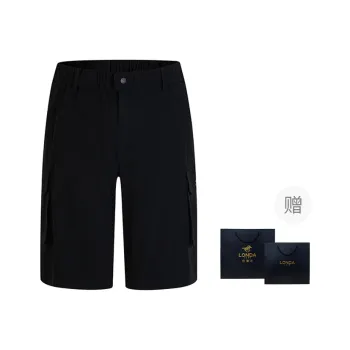 LONDA 1958 Casual Shorts Men's Black 50 Shopping Bag Included