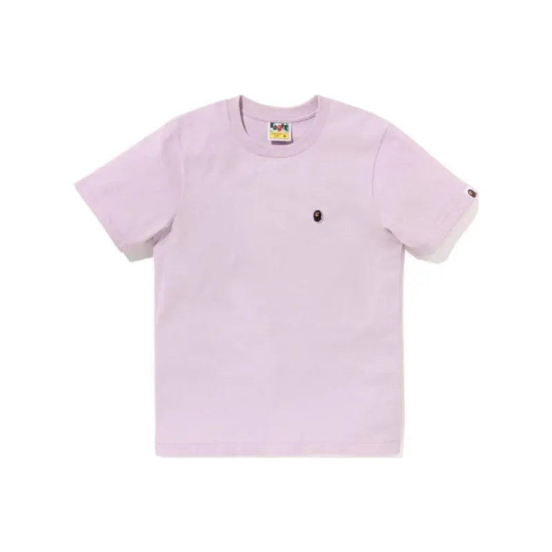 A BATHING APE Logo patch T shirt-3