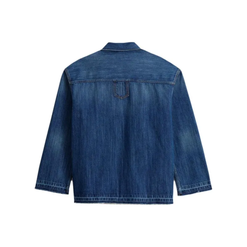 ZARA Shirts Men Dark Blue-1