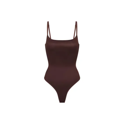 Skims Barely There Scoop Bodysult Bodysuits Women's COCOA/Cocoa