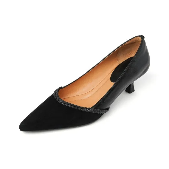 Echo&yolo High Heels Women's Black, Peacock Blue-6