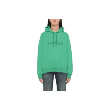 Sunnei Logo Embroidered Hoodie