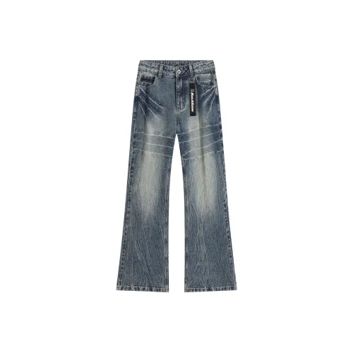 Jeans Cargo Kaki à Taille