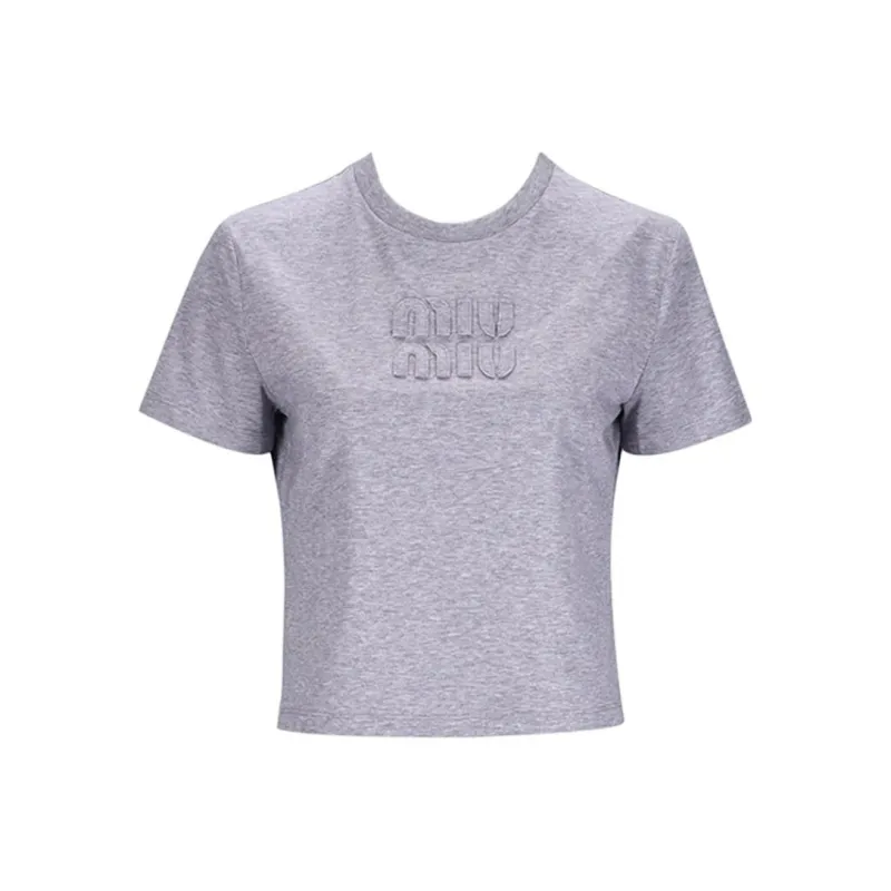 MIU MIU T Shirts Women's Gray-0