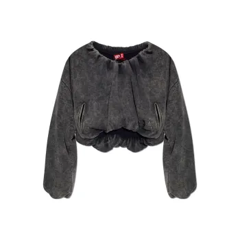 DIESEL F Resy Cropped Sweatshirt