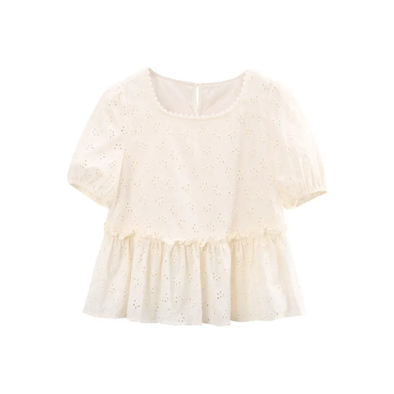 A Paradise For Awakening Shirt Women's Beige-0
