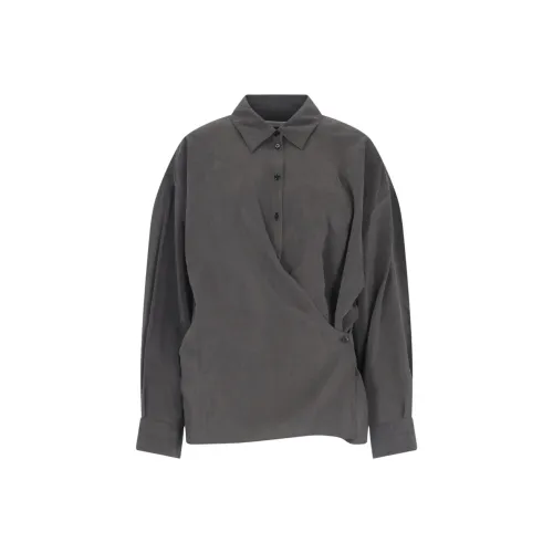 Lemaire Straight Collar Twisted Top 'Dark Espresso'