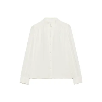 ARITZIA FW24 Wilfred Delphine Blouse Shirt Women's Light Birch/Light Birch