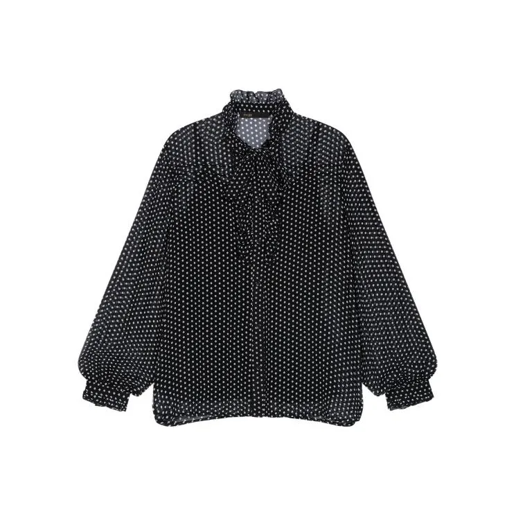 Maje Shirts Women's Trefoil Polka Dot-0