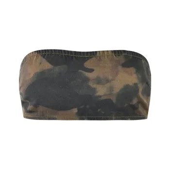 I.AM.GIA KIMANI BANDEAU Strapless Top Women's Camo/Camouflage