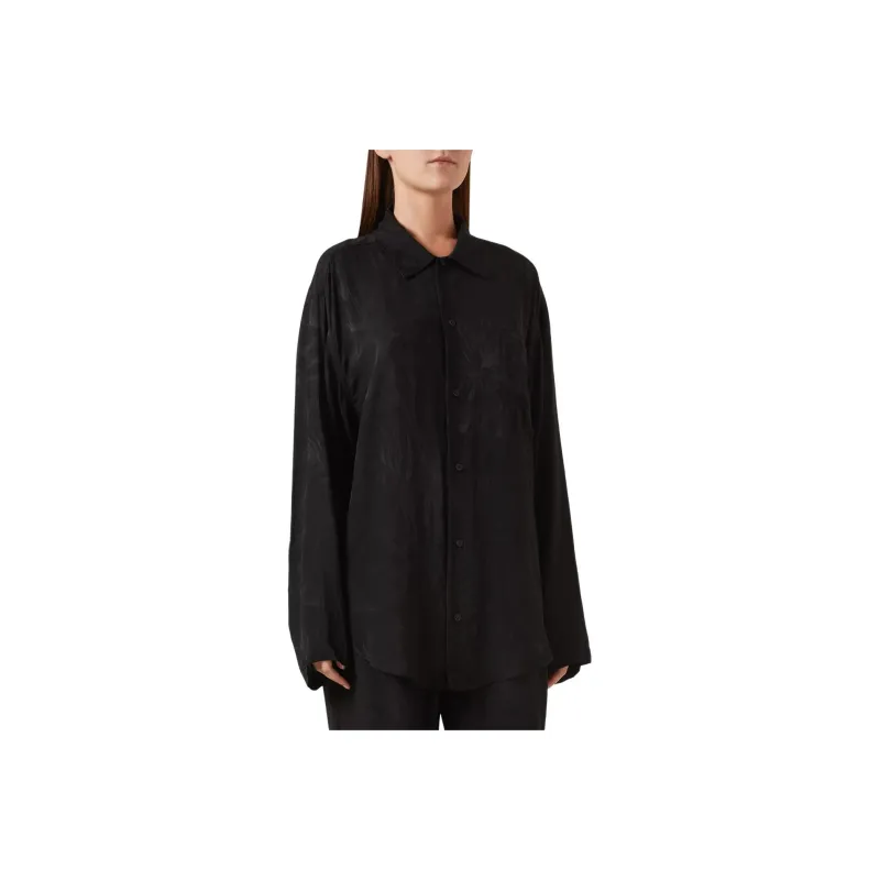 Balenciaga Shirt Loose Fit Women's Black-0
