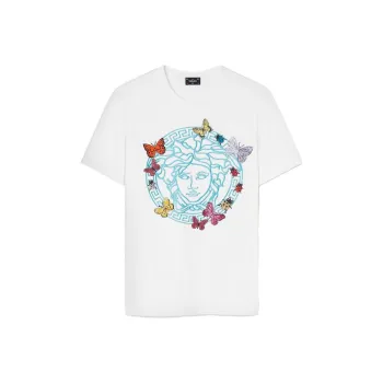 VERSACE Butterflies Medusa Crystal-embellished T-Shirt