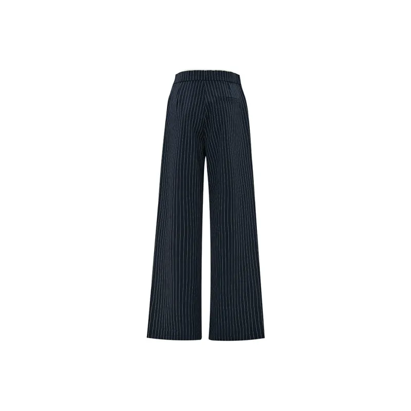 Kazakhstan Casual Pants Women's Dark Blue-1