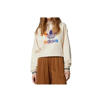 Adidas Originals SS23 Adicolor 70s Retro Series Sweatshirt Women's Miracle White