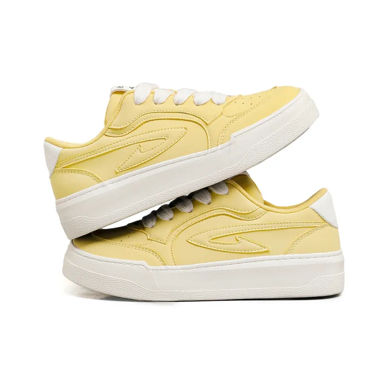 DEERWAY Wear resistant, Lightweight, Breathable, And Non slip. Low Top Casual Shoes Women's Yellow-2