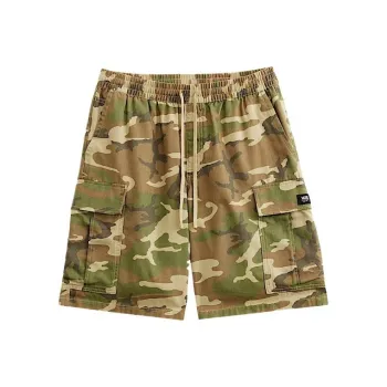 Vans Range Cargo Casual Shorts Unisex Vintage Camouflage Brown