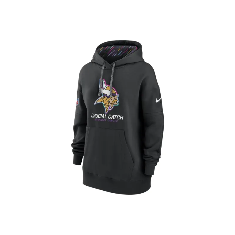 Nike Minnesota Vikings Crucial Catch Club Women's Nike Nfl Pullover Hoodie-0