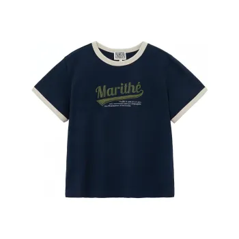 MARITHE FRANCOIS GIRBAUD SS24 Regular T Shirt Women's Marine Blue
