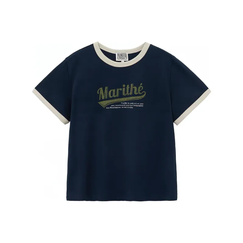 MARITHE FRANCOIS GIRBAUD SS24 Regular T Shirt Women's Marine Blue-0