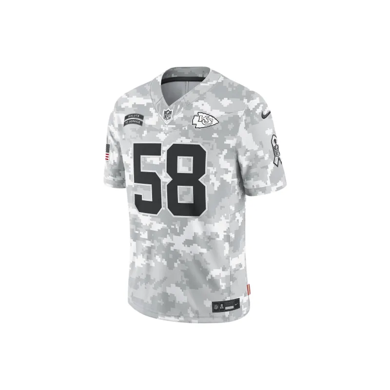 Nike Derrick Thomas Kansas City Chiefs Salute To Service Men's Nike Dri FIT Nfl Limited Jersey-0