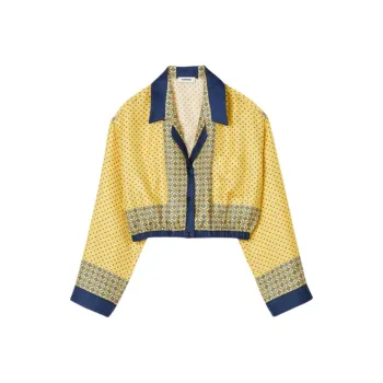 Sandro Polka Dot Silk Blouse