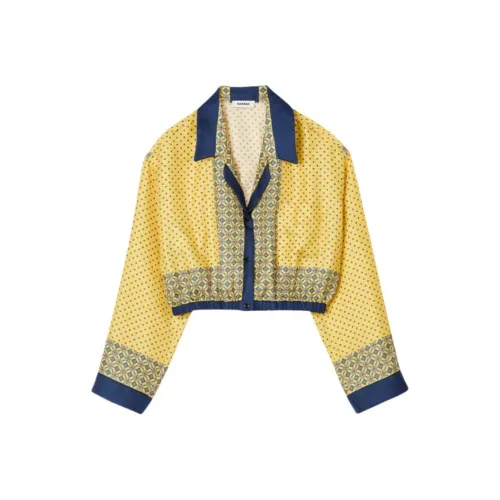 Sandro Polka Dot Silk Blouse