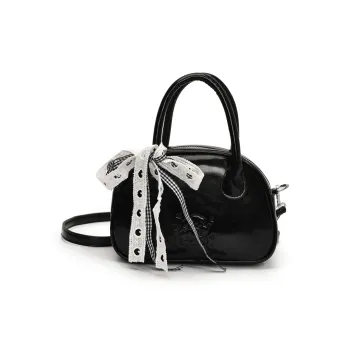 RIVMIND PU Handbag Women's Black/Silver/Pink/Yellow