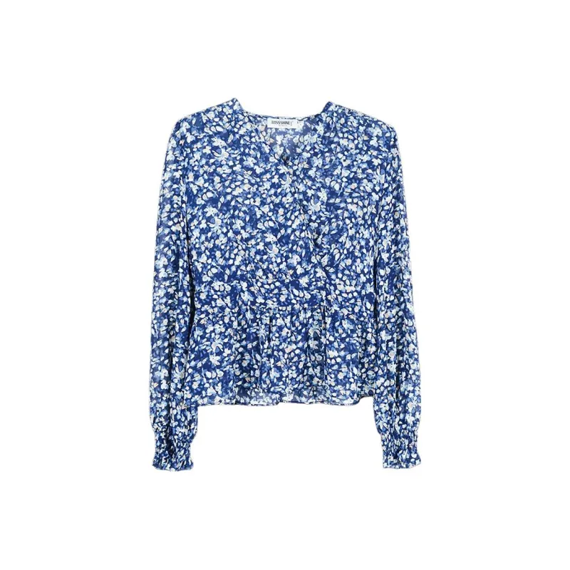 MISSSHINE Shirts Women's Navy Blue-0