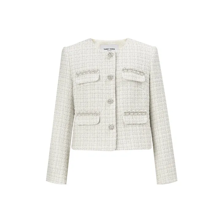 TAMMY TANGS Jackets Coats Women's White-0