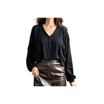 Mapping Lantern Sleeve T-Shirt Women's
