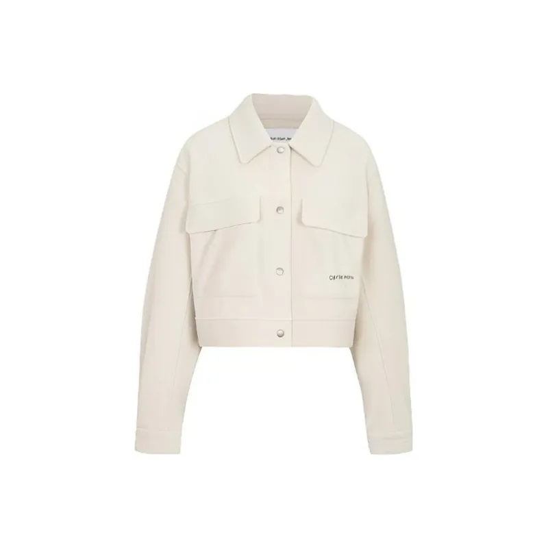 Calvin Klein Jackets Women's Ecru-0