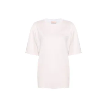 MARNI Logo Embossed Crewneck T Shirt