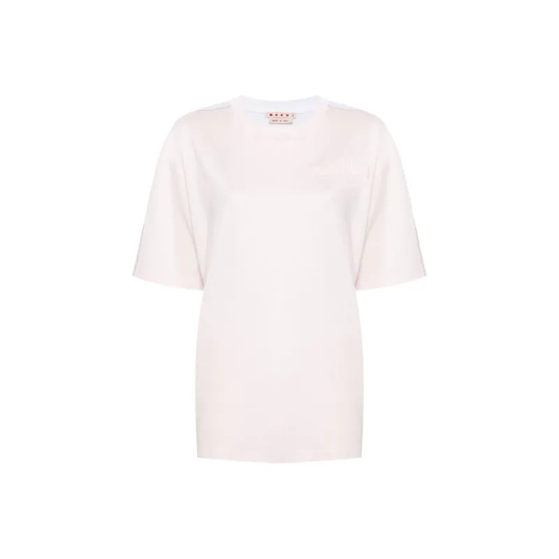 MARNI Logo Embossed Crewneck T Shirt-0