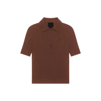 GIVENCHY SS24 Polo Shirt Women's Brown