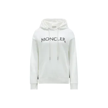 Moncler Logo Embroidered Drawstring Hoodie