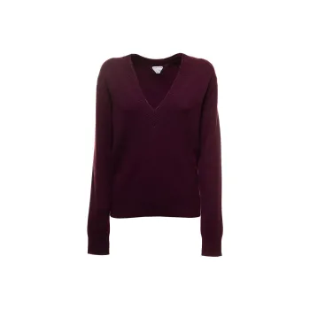 Bottega Veneta V Neck Long Sleeved Jumper