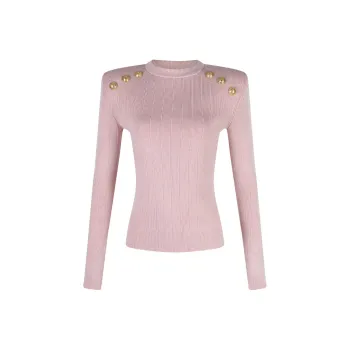 BALMAIN Fine Knit 6 Button Jumper
