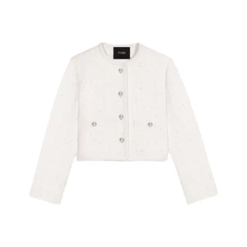Maje Metallic thread Tweed Jacket