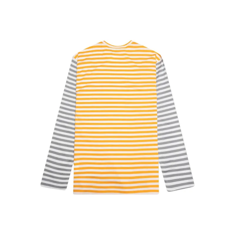 CDG Play T Shirts Men Yellow-1
