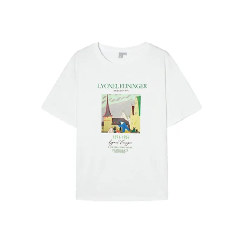 DIALOGUE To White X Kaye Levine Co-branded Series T-Shirts Women's-1