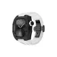 Black Carbon Fiber+Black Metal Parts+White Strap